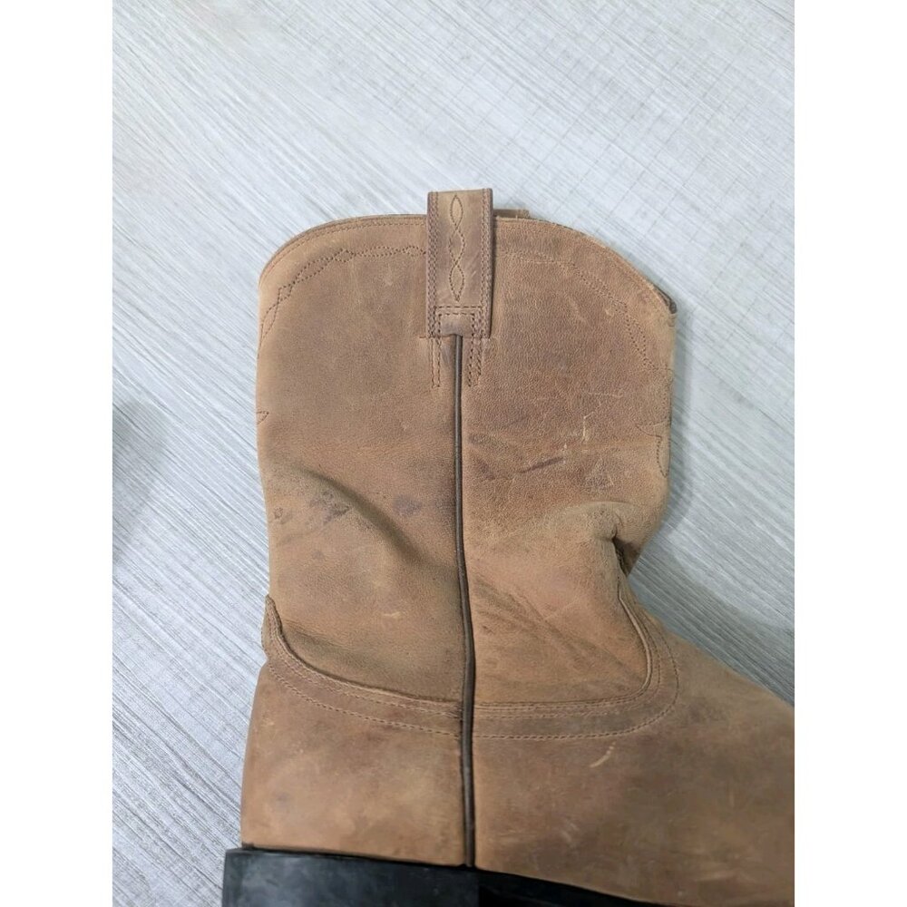 Ariat Brown Suede Western Cowboy Boots - Picture 15 of 15